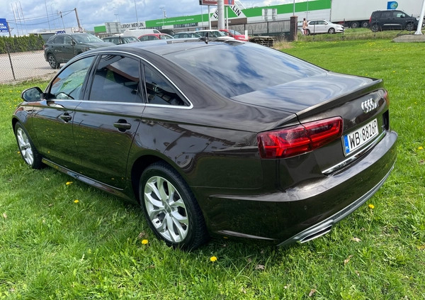 Audi A6 cena 124000 przebieg: 80000, rok produkcji 2017 z Młynary małe 154